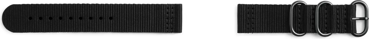 Samsung Nylon Bandje Gear Sport - Medium - Zwart