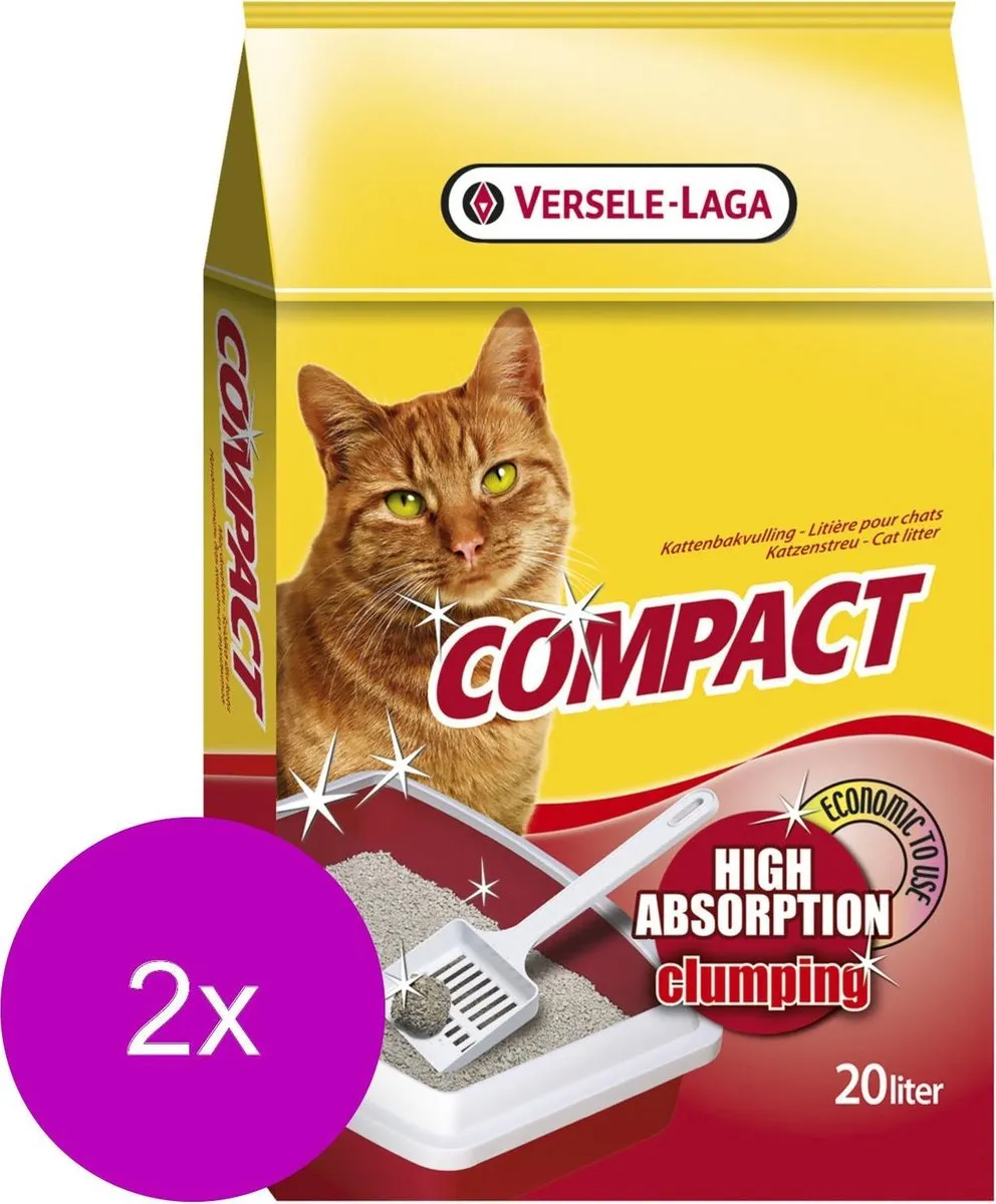 Versele-Laga Compact Klontvormend Bentoniet Kattenbakvulling 40L