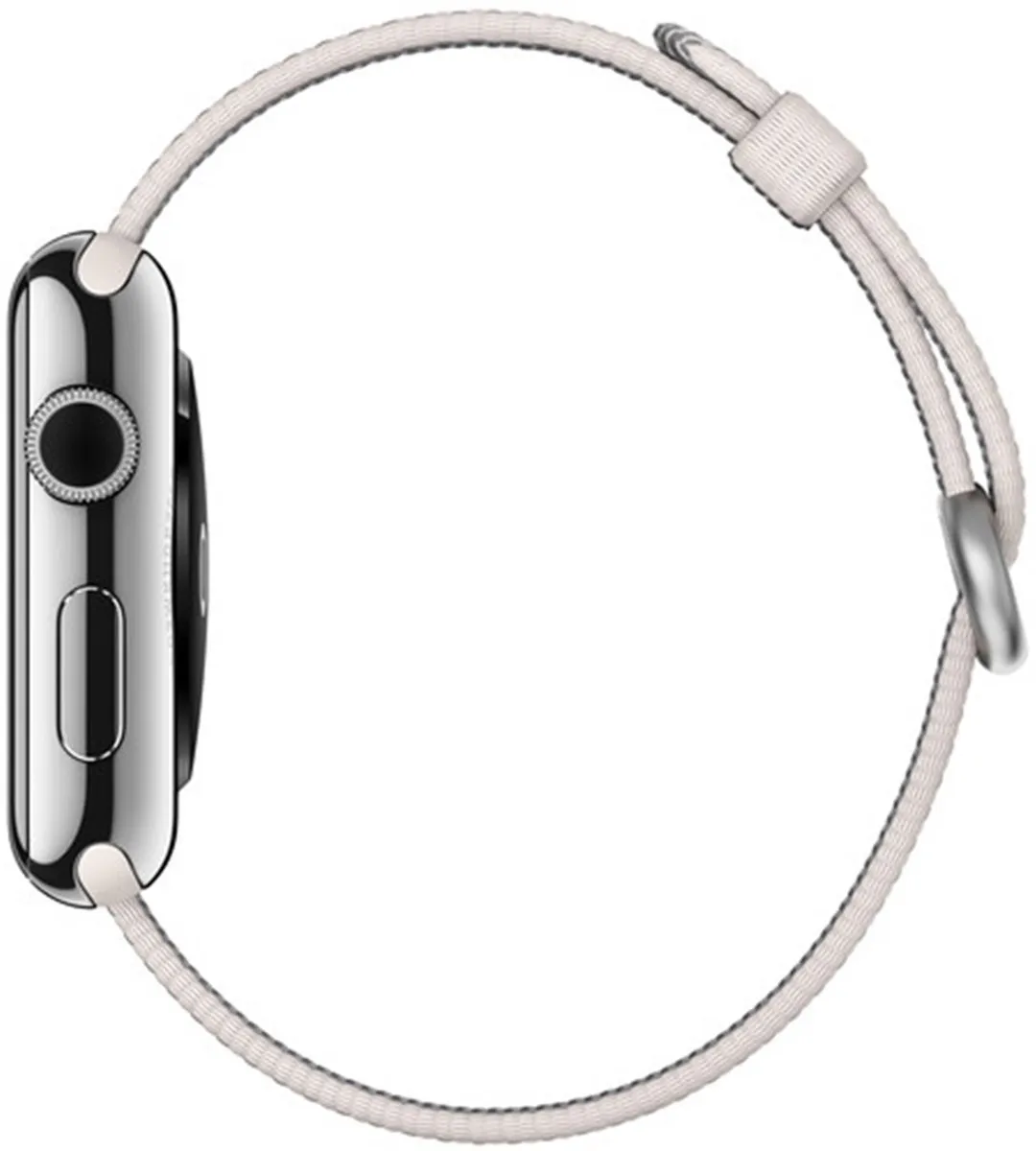 Apple Woven Nylon Band White Pearl - 38/40/41/42mm