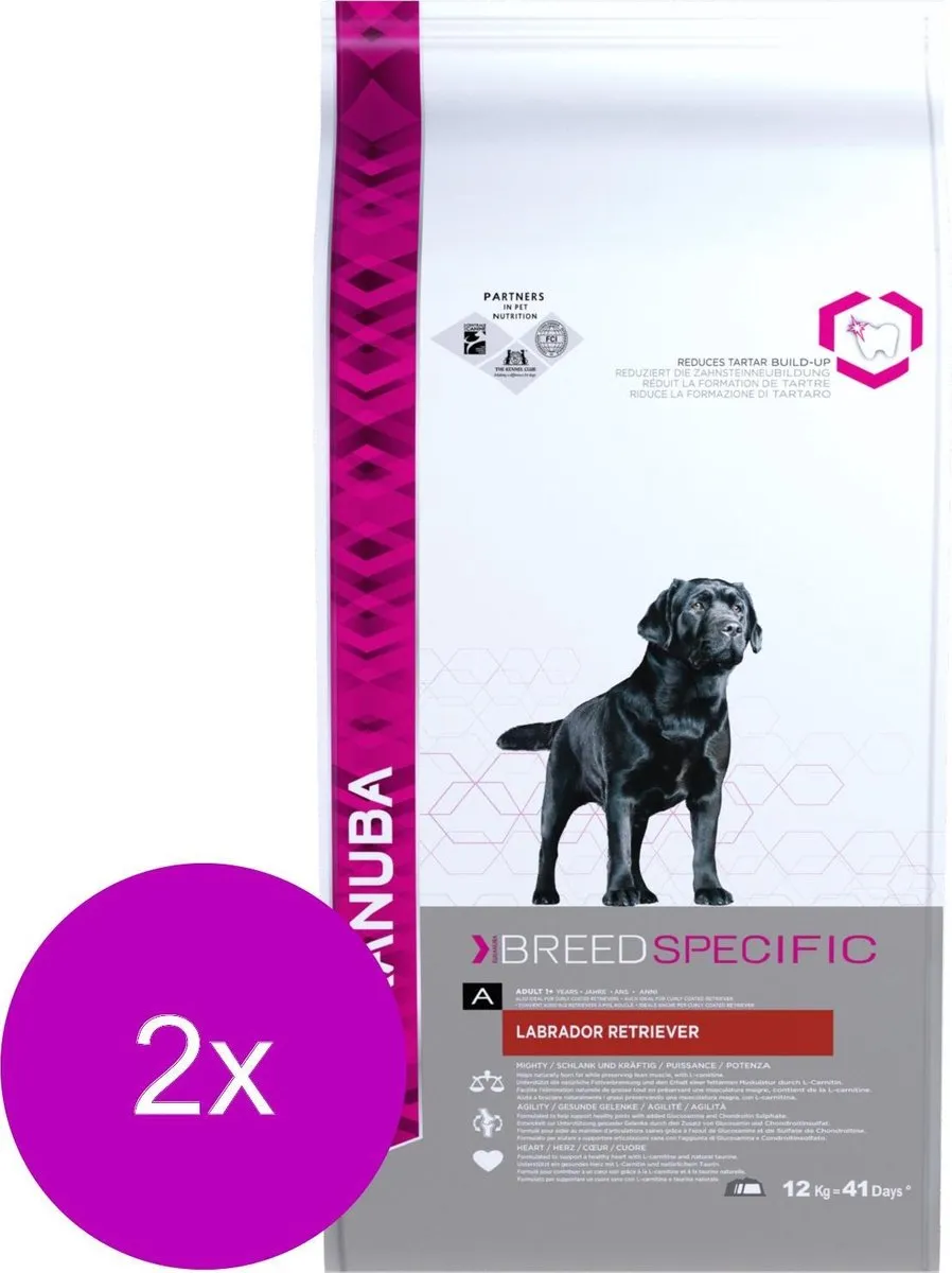 Eukanuba Labrador Hondenvoer - 2x12kg Kip - afbeelding 2 van 4