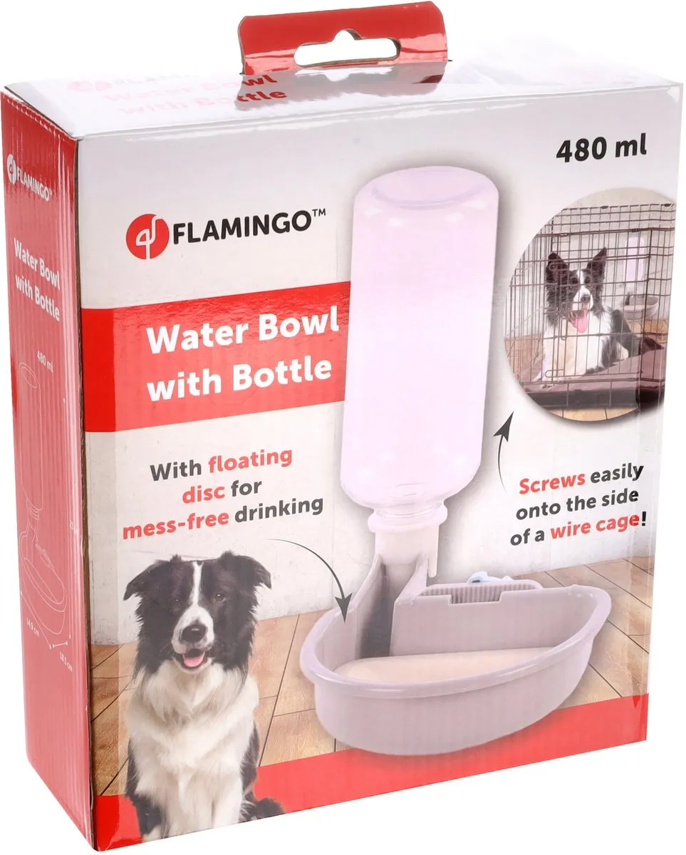 Flamingo Diza Drinkfles Hondenbench 480ml