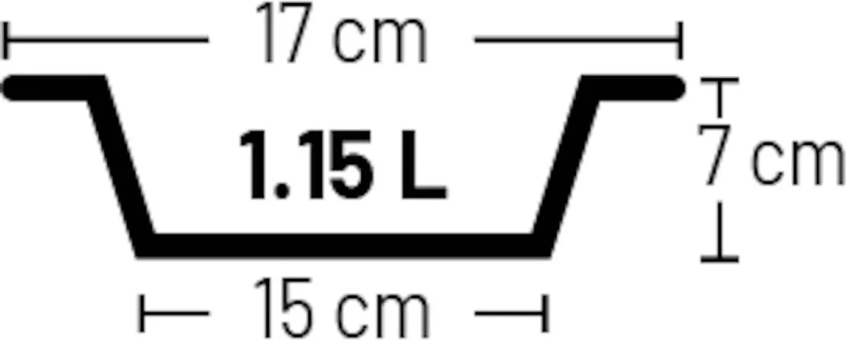 Flamingo Lora Eet- en Drinkbak Honden - Ø17cm - 1,15L - Zwart