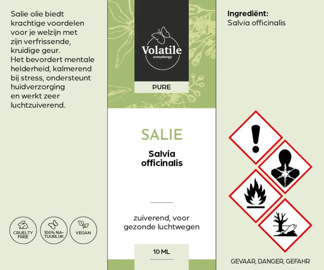 Volatile Salie Officinalis Etherische Olie 10ml - afbeelding 3 van 6
