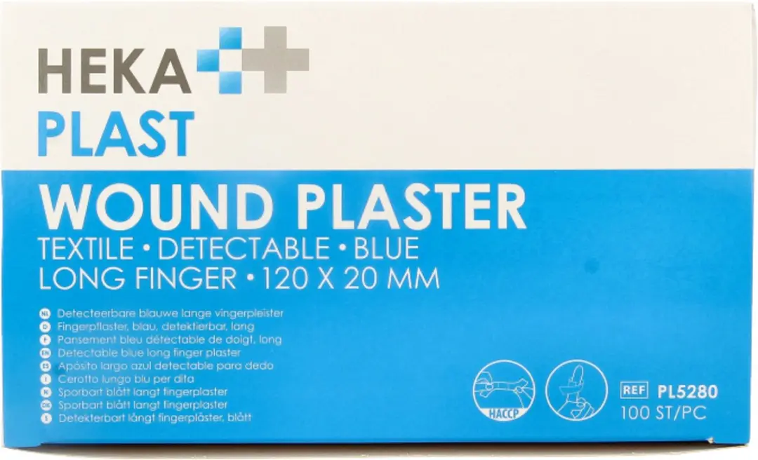 Hekaplast Vingerpleister Detectable 120x20mm - 100 Stuks - afbeelding 6 van 6