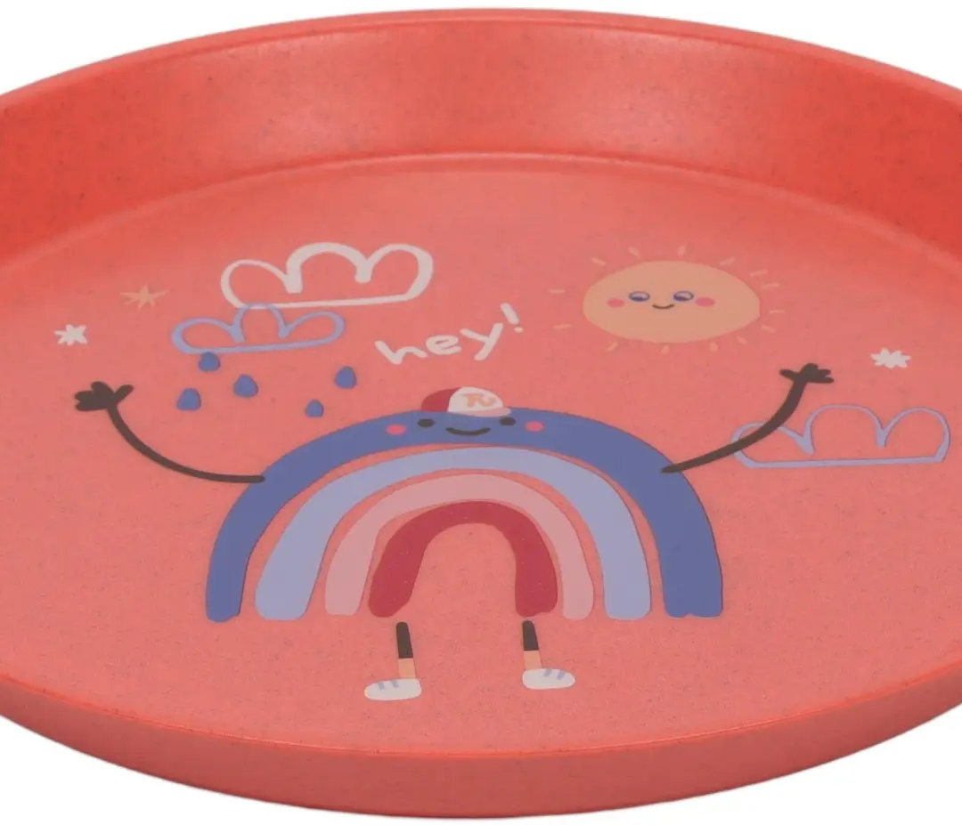 Koziol Dreams Kinderbordje Ø20,5cm - Organic Red - afbeelding 4 van 6