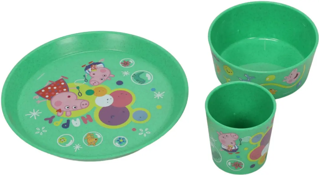 Koziol Connect Peppa Pig Kinderset - 3-delig - Groen - afbeelding 5 van 6