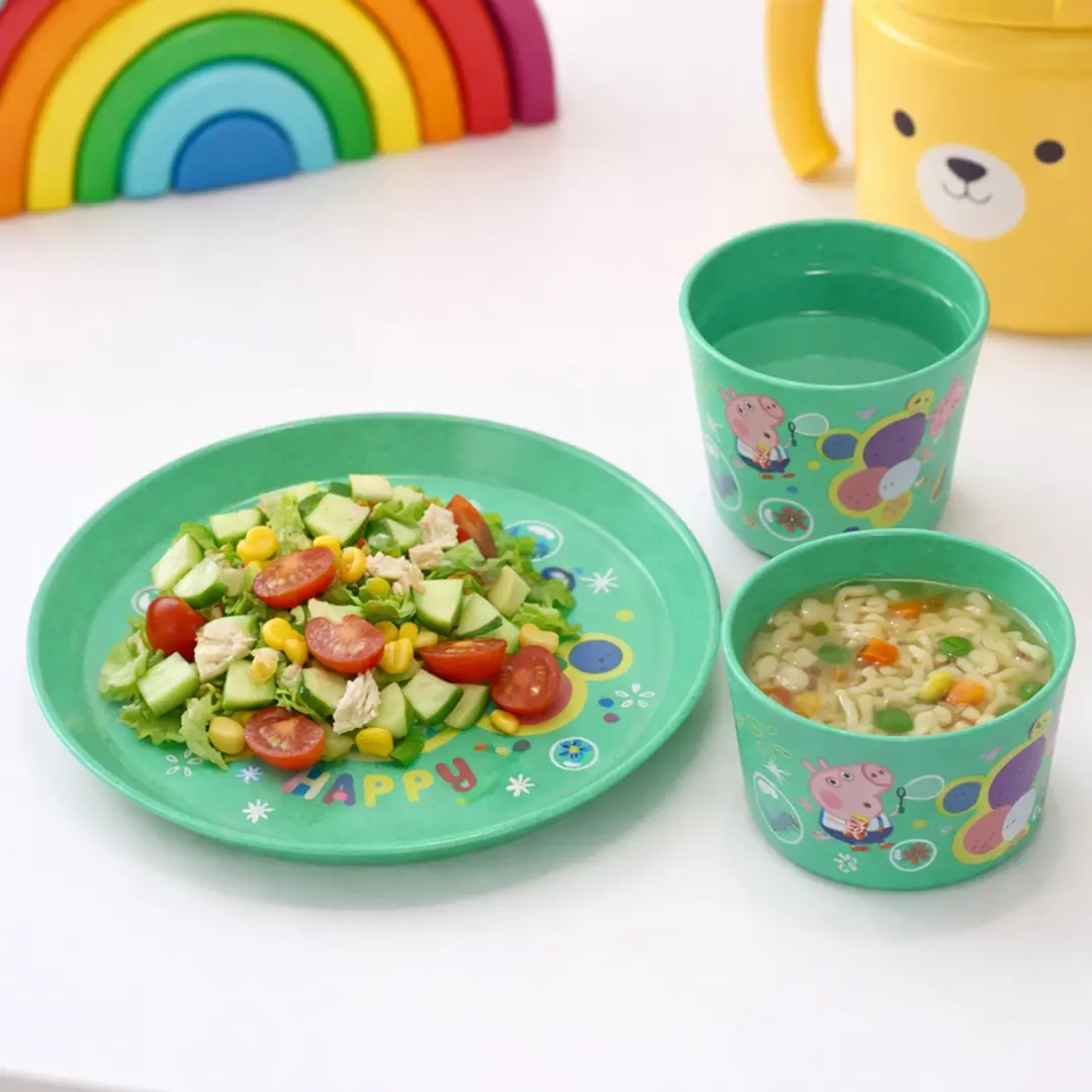 Koziol Connect Peppa Pig Kinderset - 3-delig - Groen - afbeelding 6 van 6