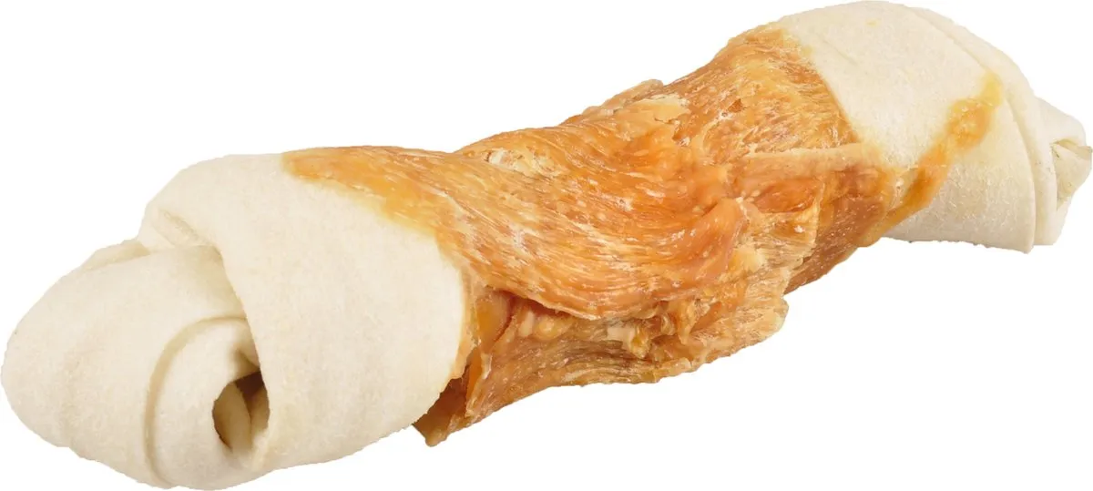 Flamingo Geknoopt Been Kip Hondensnack 120g - afbeelding 3 van 3