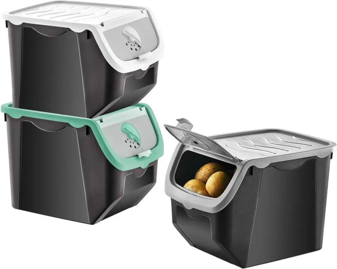 Orion Groente- en Fruitcontainer 12 l - Grijs - afbeelding 3 van 6