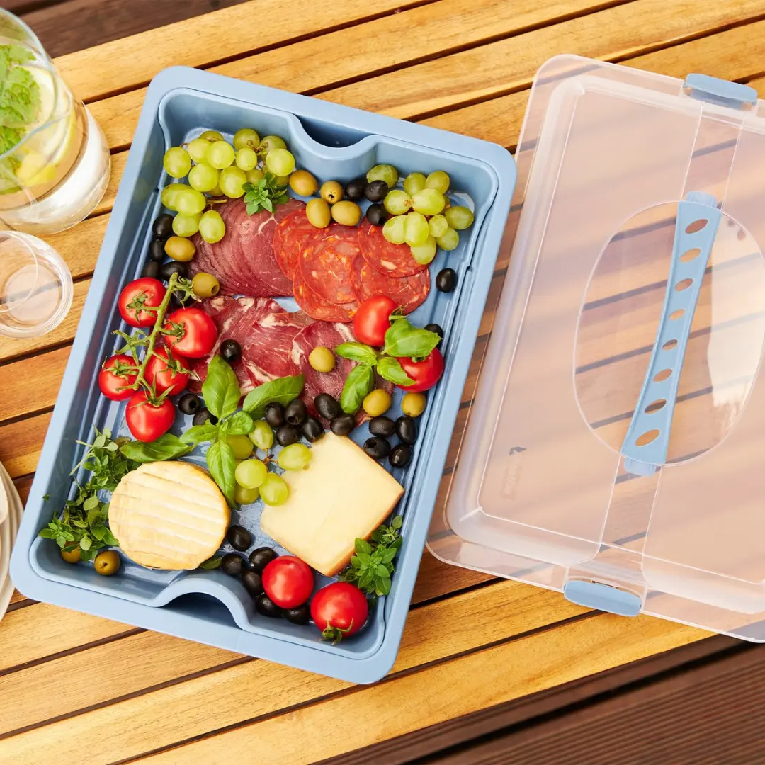 Rotho Fresh Partybutler Serveertray Cool & Horizon Blauw - afbeelding 2 van 6