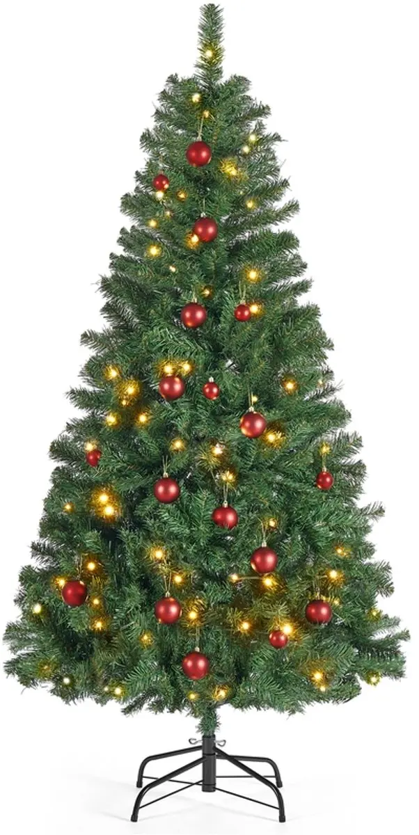 Kunstkerstboom met metalen standaard
