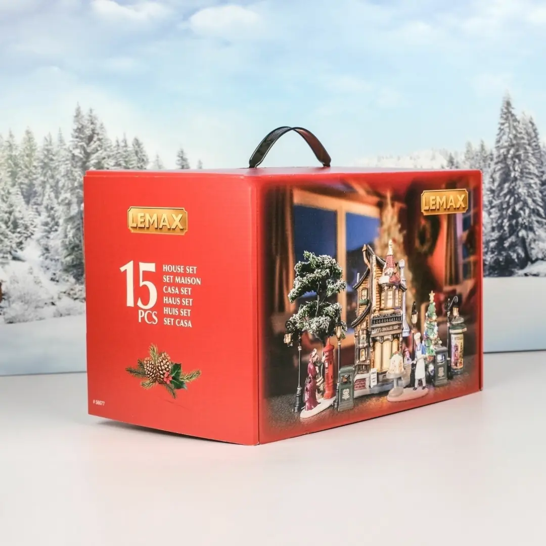 Lemax Lucy's Chocolate Shop Set - Verlicht Gebouw - afbeelding 4 van 6
