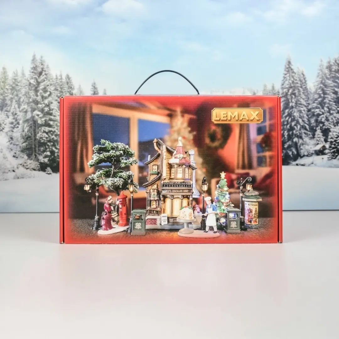 Lemax Lucy's Chocolate Shop Set - Verlicht Gebouw - afbeelding 2 van 6