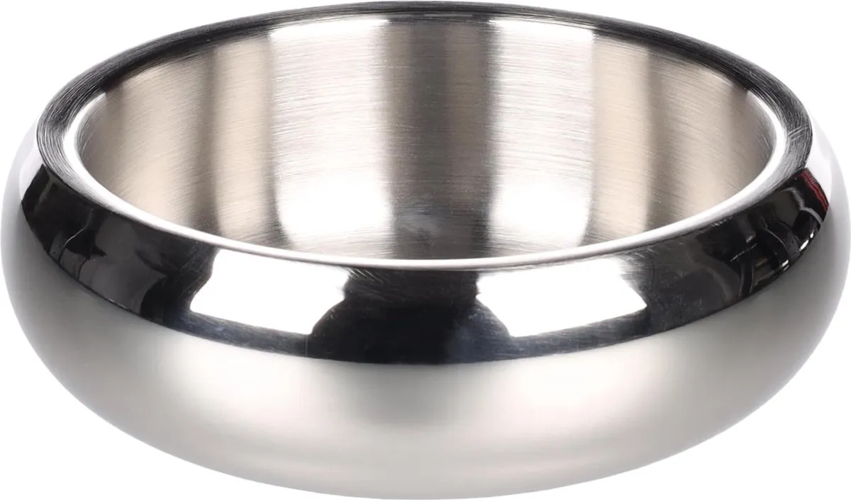 Flamingo Muna Inox Voerbak Drinkbak Hond - Ø15,5cm 790ml - Zilver