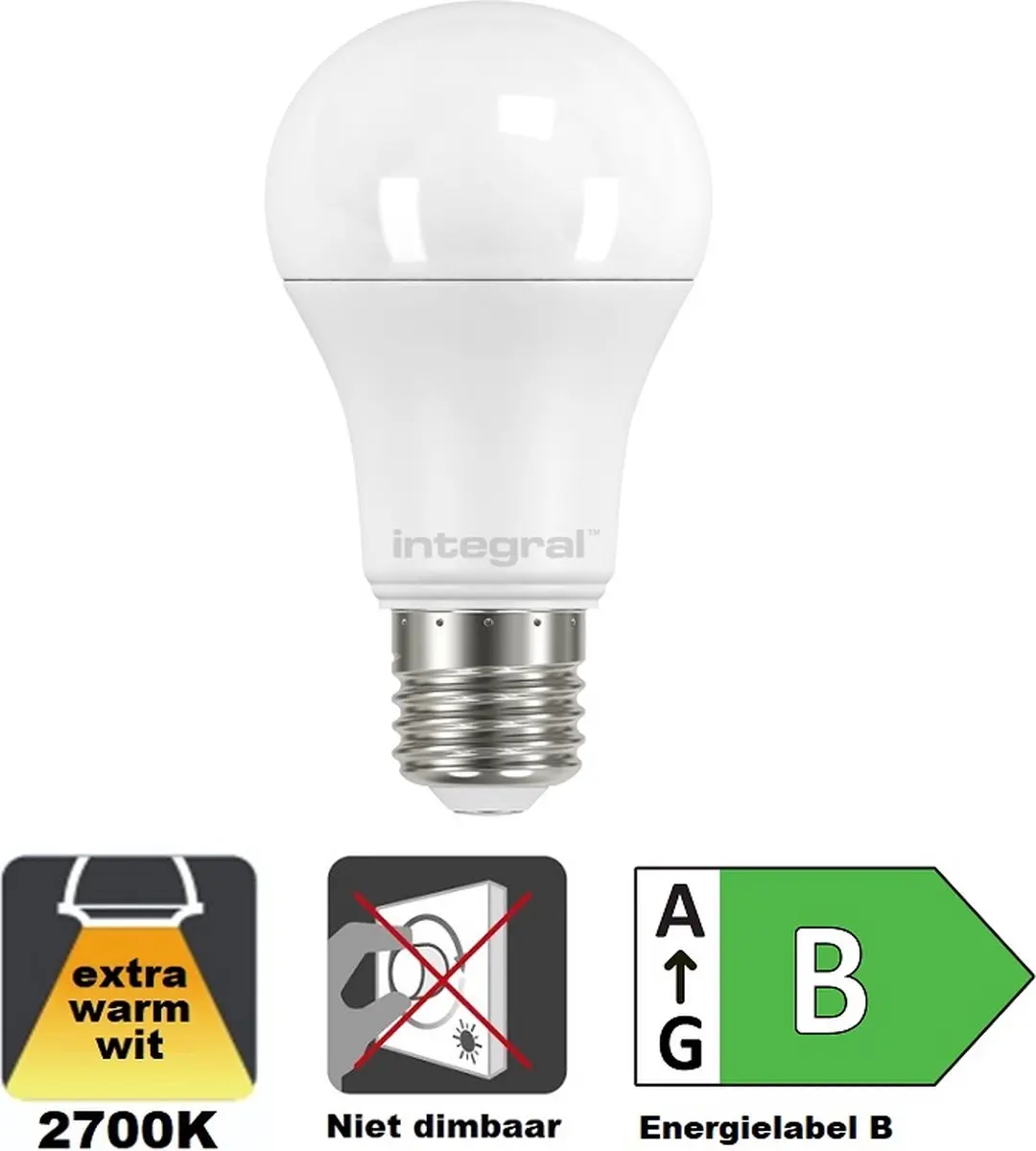 Integral LED ILGLSE27NC172 E27 LED lamp