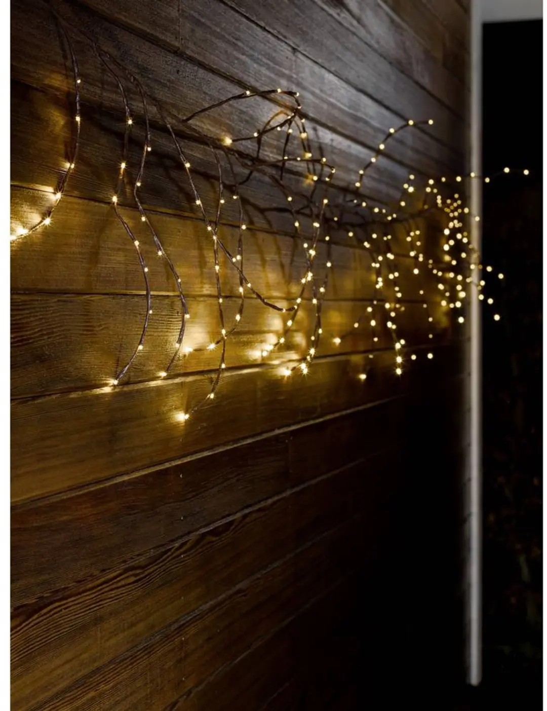 Konstsmide 3365-600 Deurkrans met verlichting Krans Warmwit LED Bruin