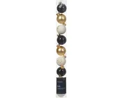 Kerstbal glas d3 cm wolwit ass 9st kerst