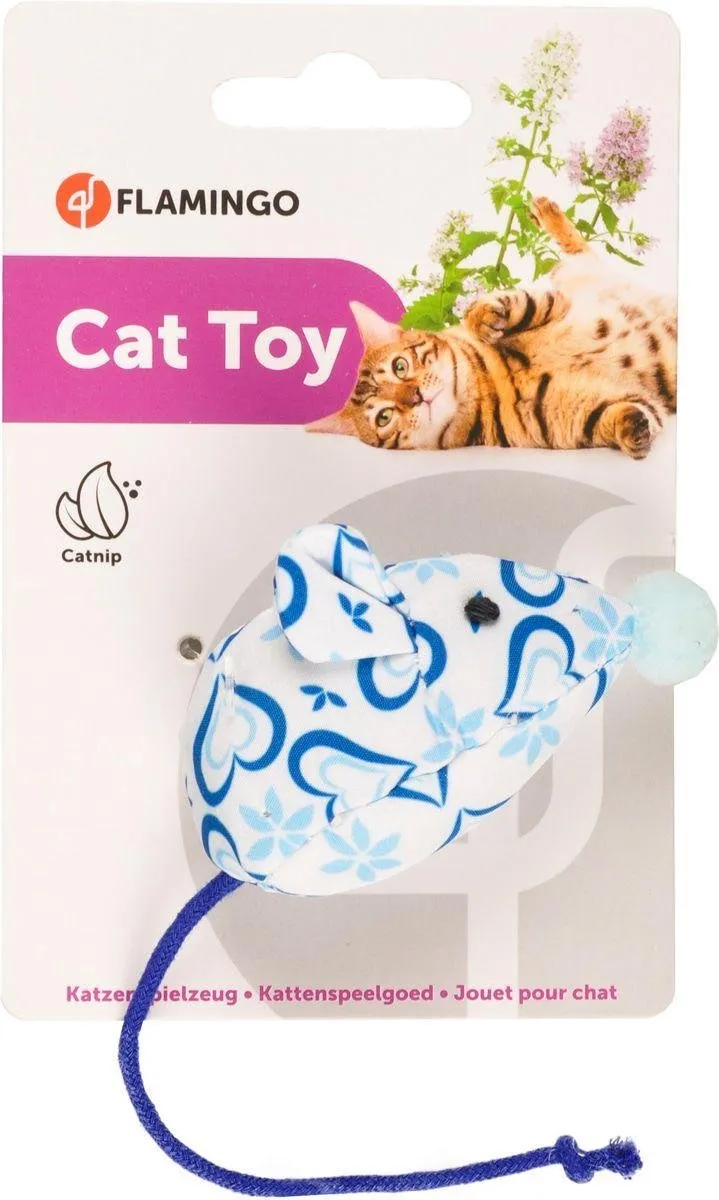 Flamingo Ice Muis Kattenspeelgoed - Blauw