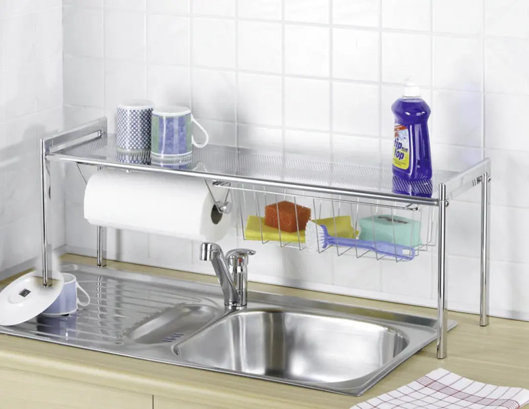 Wenko Exquisite Keukenrek met Keukenrolhouder - Chrome - afbeelding 2 van 4