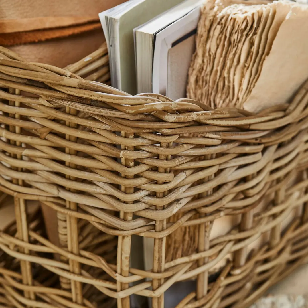 Loberon Tijdschriftenmand Couverne - Antiekbruin - afbeelding 4 van 5