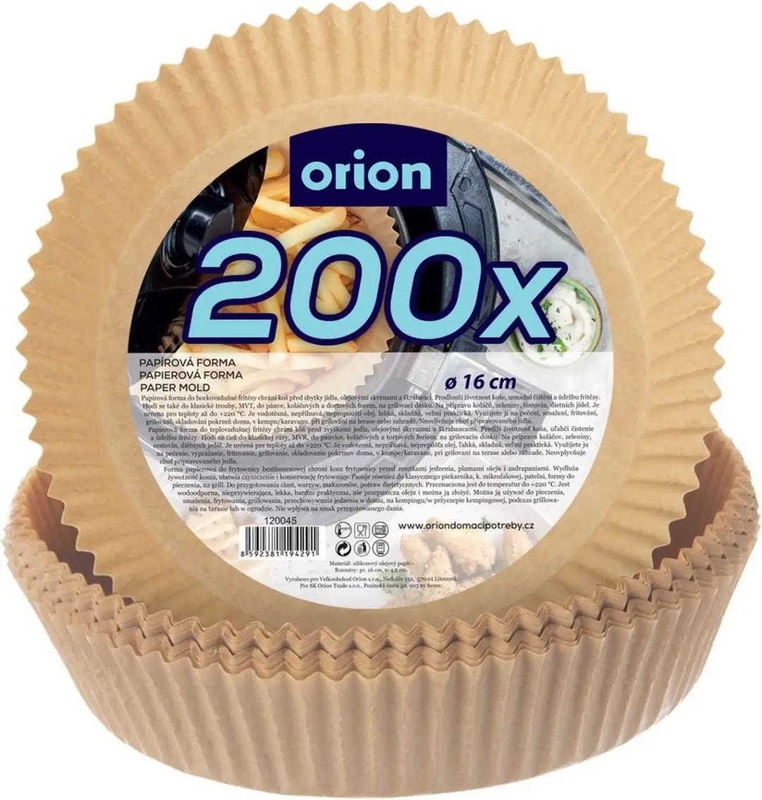 Airfryer Bakje zonder Olie Papier 16-19 cm 200 stuks