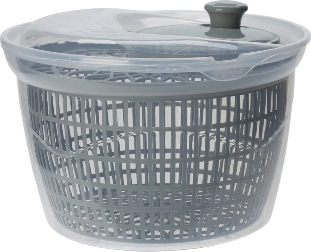 Excellent houseware Slacentrifuge - grijs - kunststof - 5 liter - slazwierder