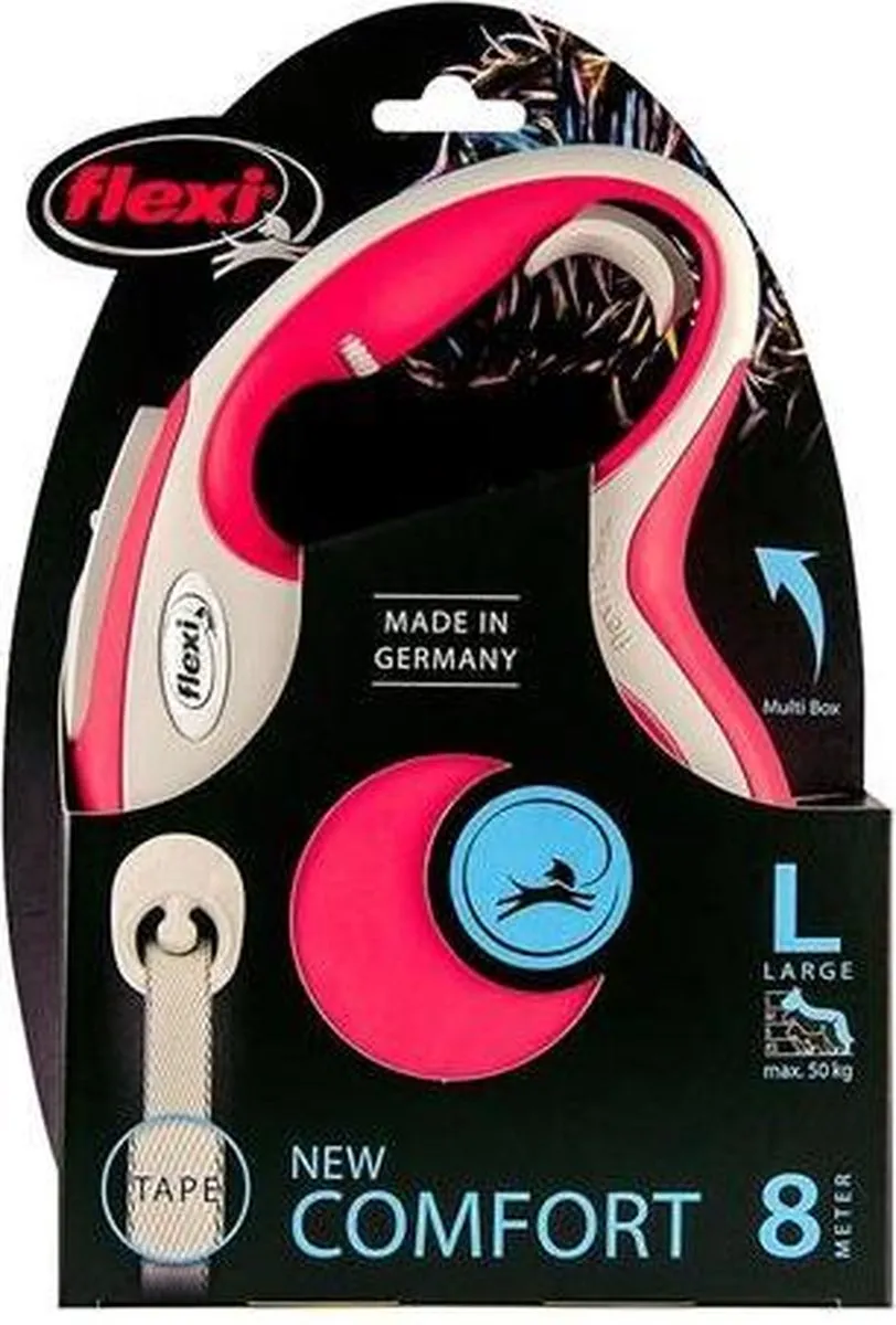 Flexi New Comfort Band M 5M 25KG - Rood