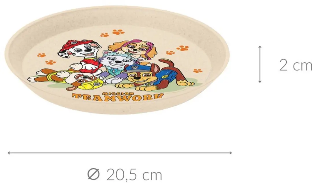 Koziol CONNECT Paw Patrol Kinderbordje Ø20,5cm - Organic Moon - afbeelding 5 van 5