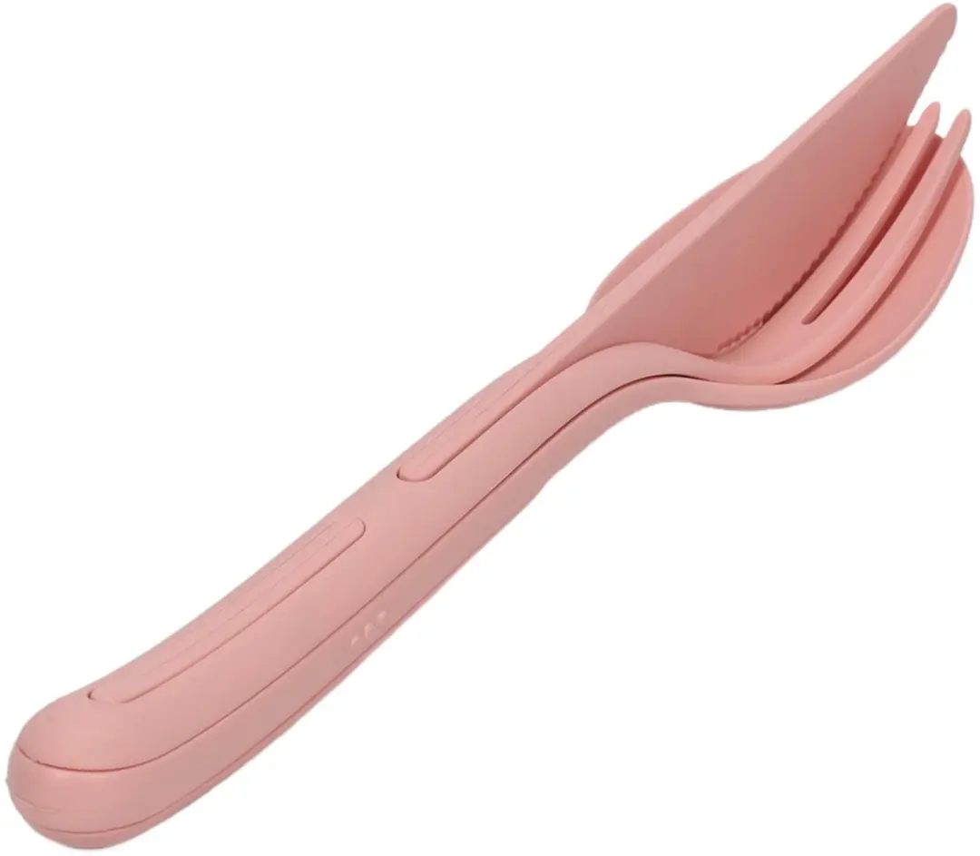 Koziol KLIKK Toeristisch Bestekset 3-delig - Sweet Pink - afbeelding 4 van 6