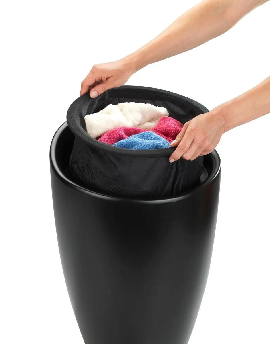 Wenko Candy Badkruk en Wasmand - 36cm - Zwart - afbeelding 3 van 3