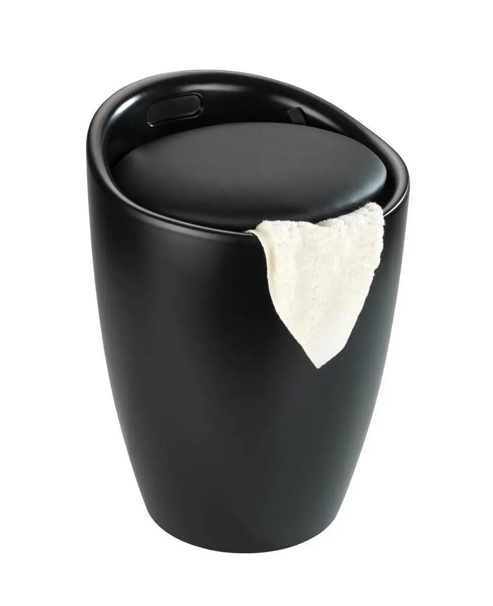 Wenko Candy Badkruk en Wasmand - 36cm - Zwart - afbeelding 2 van 3