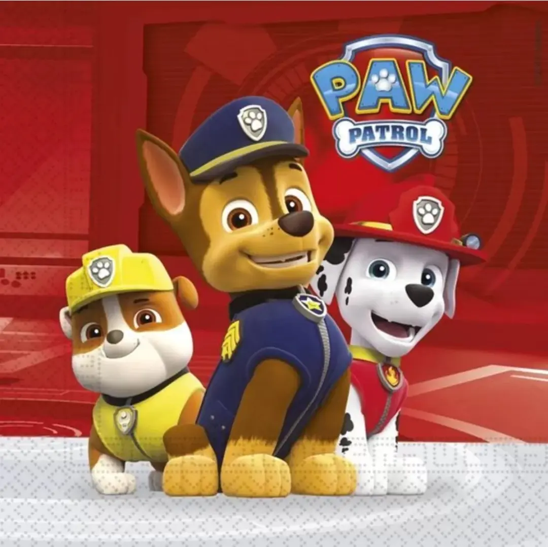 PAW Patrol Servetten 33x33cm - 20 stuks - afbeelding 2 van 2