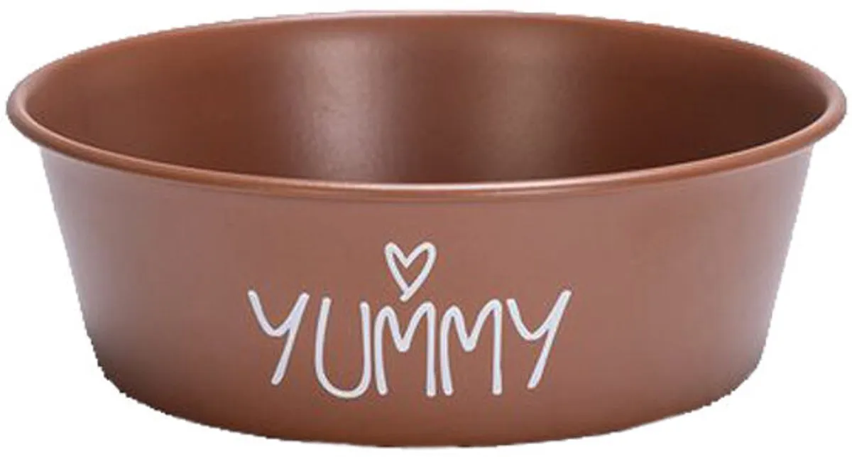 Beeztees Puppy Voerbak RVS - Terracotta 13x13x4cm - afbeelding 6 van 6