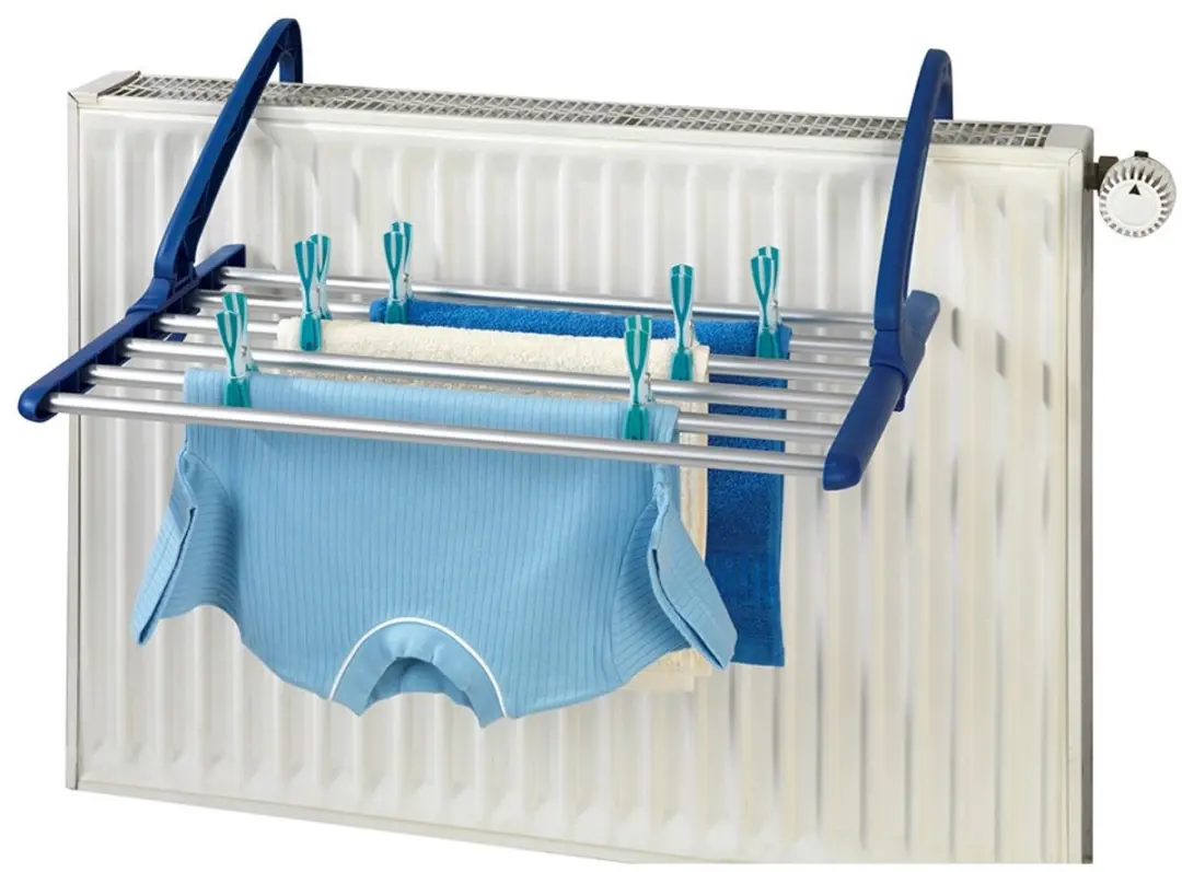 Wenko Telescoop Droogrek 57-106x21cm - Blauw/Zilver - afbeelding 4 van 6