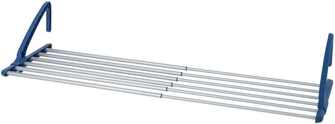 Wenko Telescoop Droogrek 57-106x21cm - Blauw/Zilver - afbeelding 2 van 6