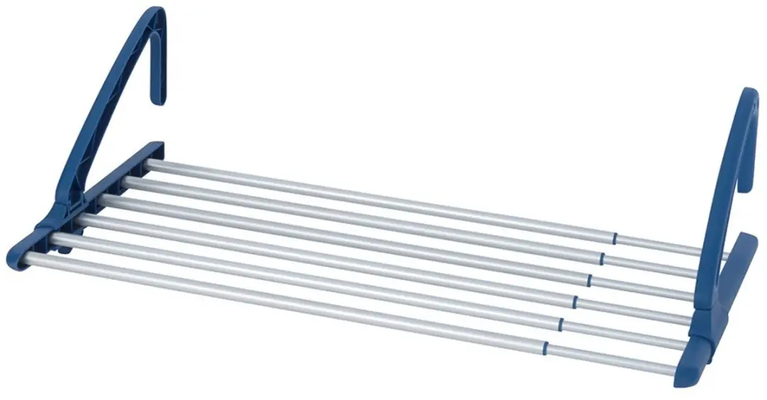 Wenko Telescoop Droogrek 57-106x21cm - Blauw/Zilver - afbeelding 3 van 6