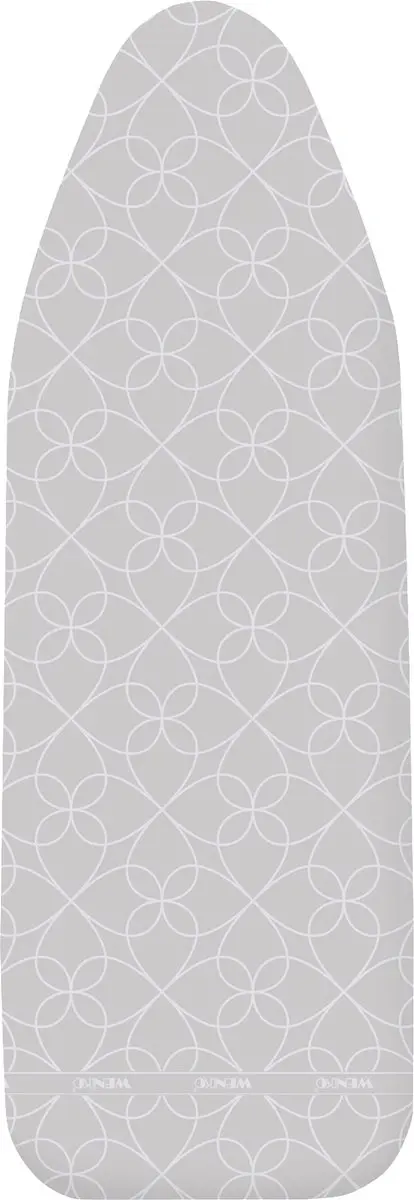 Wenko Strijkplankhoes Basic Pro 128 X 44 Cm Katoen Grijs/wit