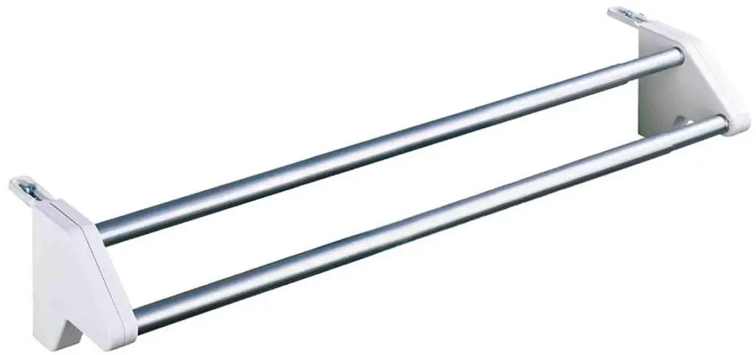 Wenko Droogrek Twin 11,5 X 60 Cm Aluminium Chroom