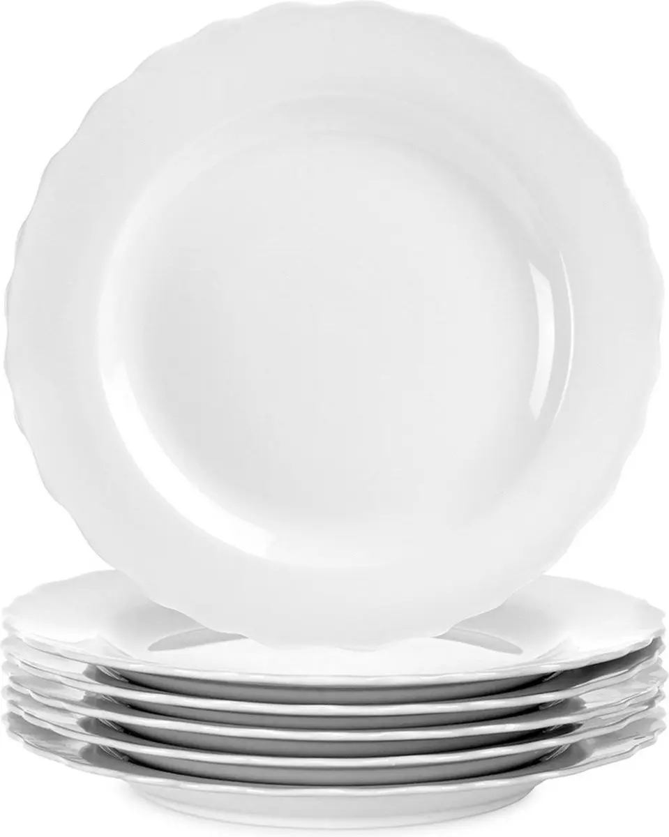 Dinerbord Porselein MONA 24,5 cm 6 stuks