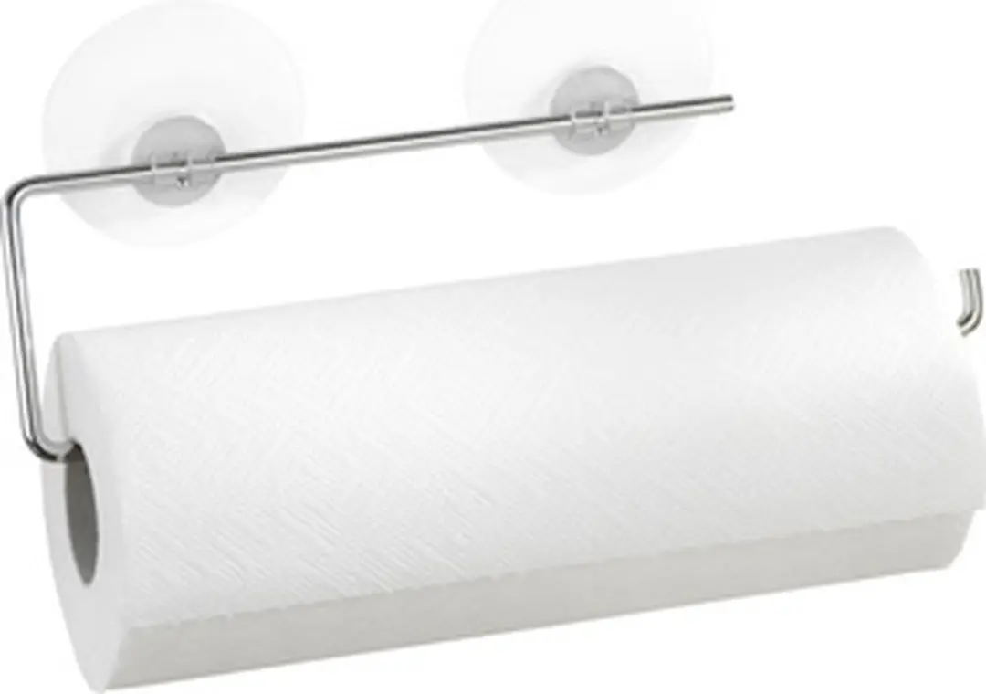 Wenko Static-Loc Keukenrolhouder - Chroom - Zonder Boren - afbeelding 4 van 6