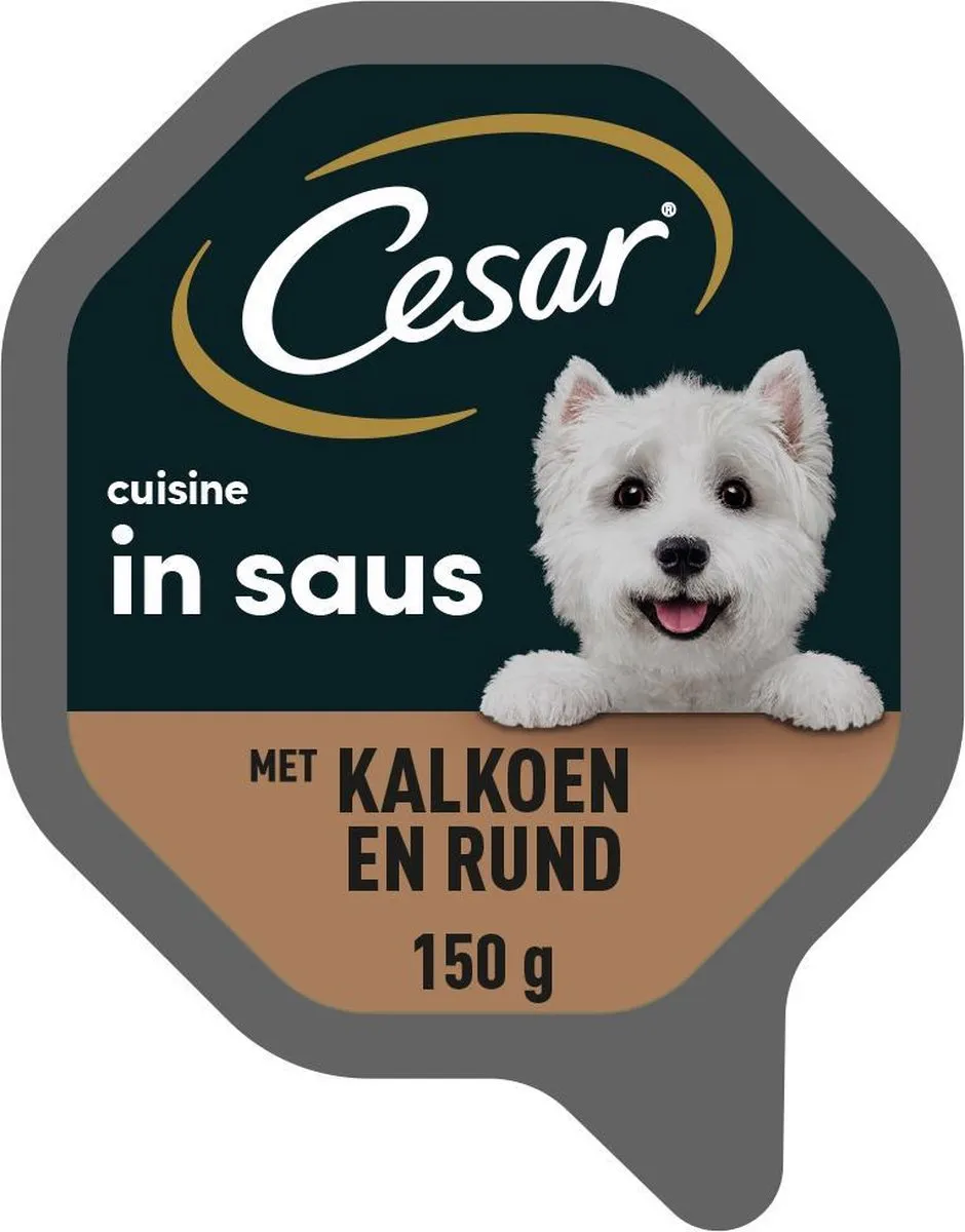 César Cuisine Hondenvoer Kalkoen & Rund 14x150g