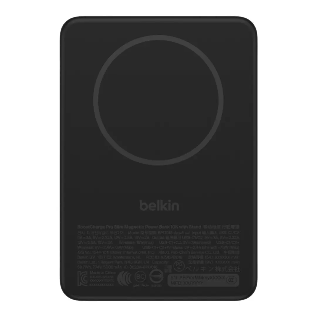 Belkin BoostCharge Slim BPD016HQBK Powerbank - Zwart - afbeelding 4 van 6