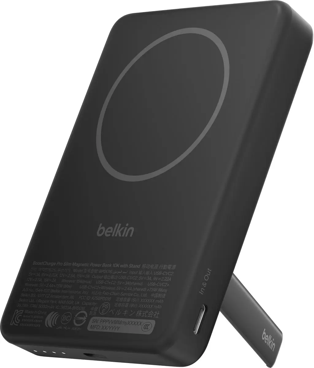 Belkin BoostCharge Slim BPD016HQBK Powerbank - Zwart - afbeelding 2 van 6