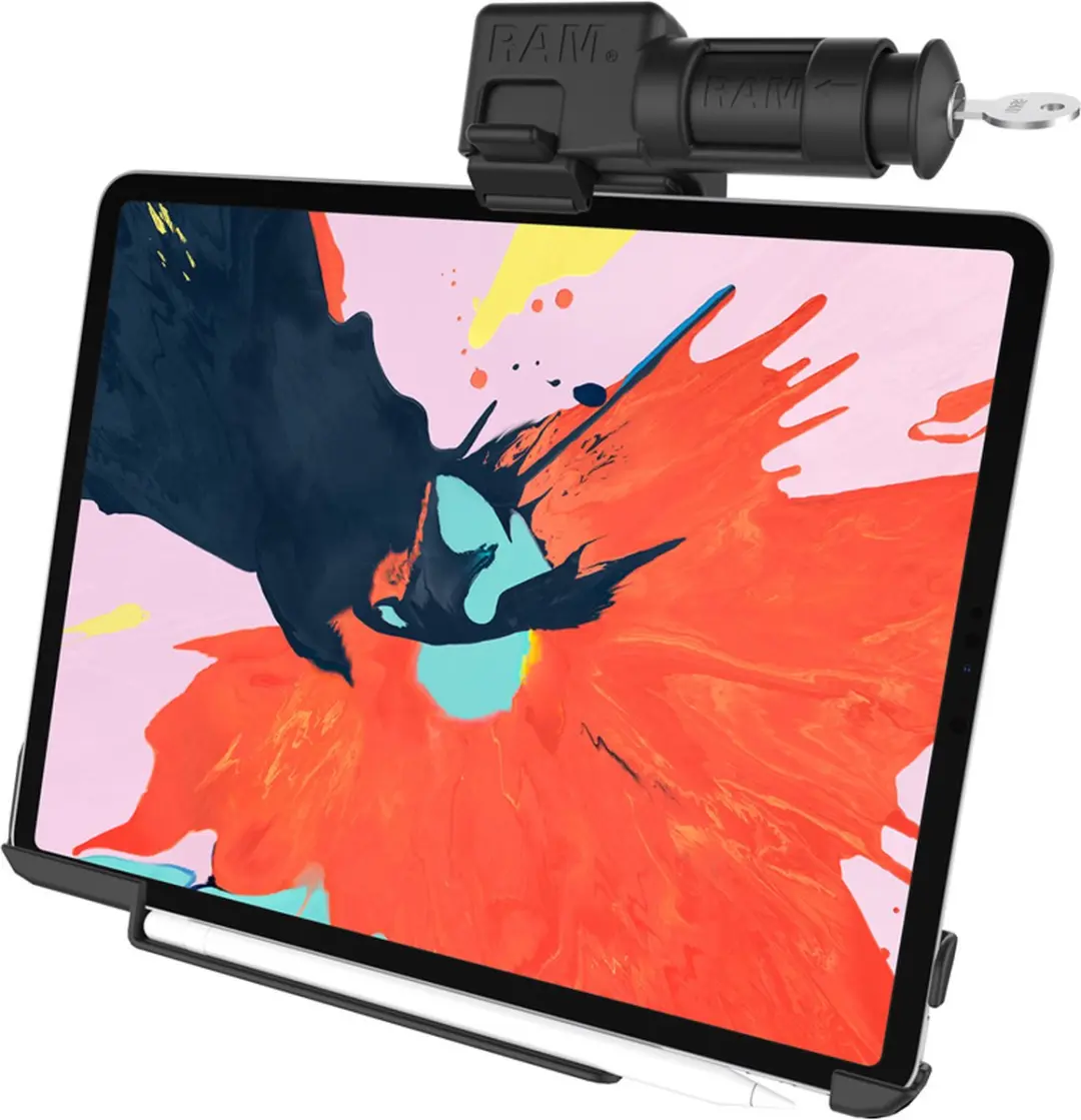EZ-Roll'r™ Keyed Locking Holder iPad Pro 12.9 3rd
