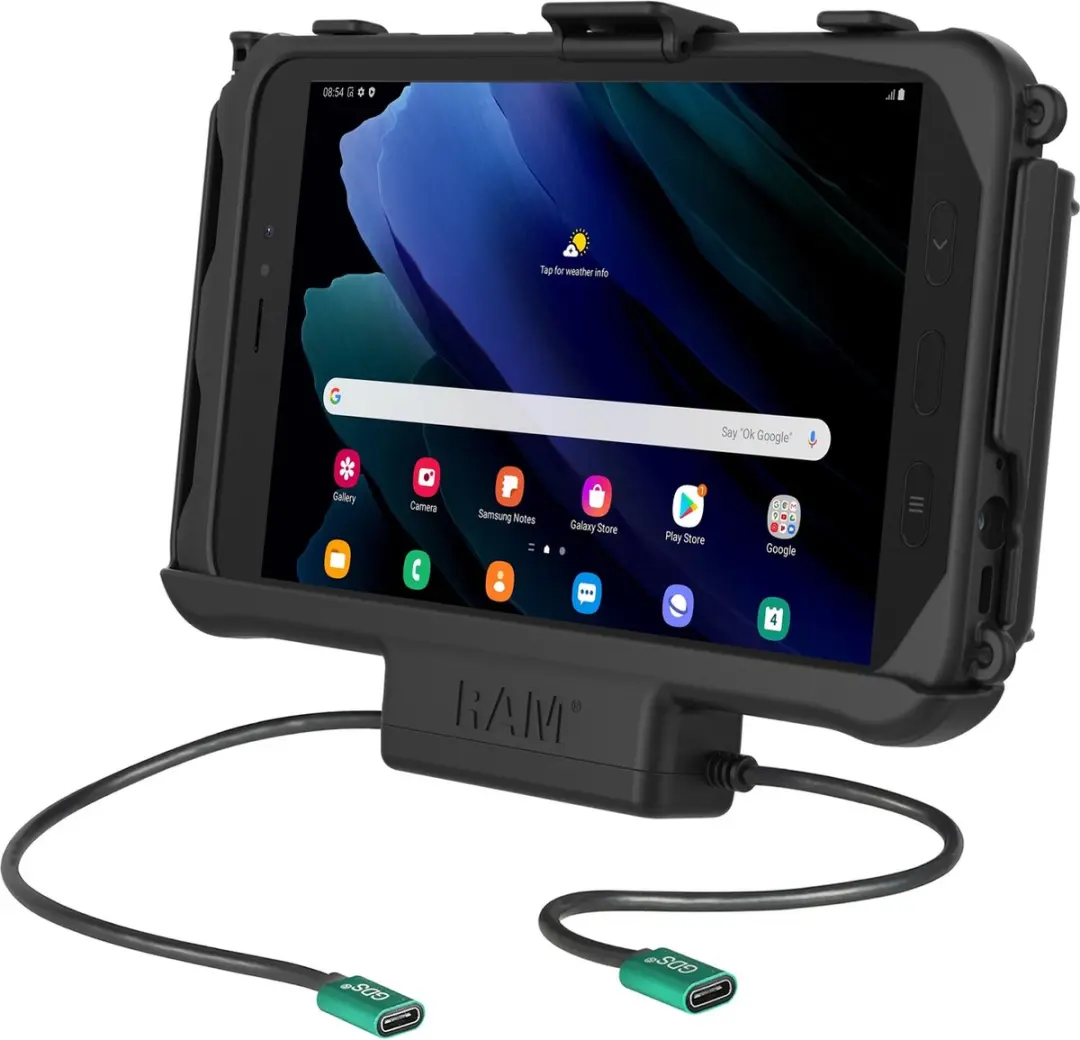 USB-C actieve houder + Data Dock Samsung Tab Active5 & 3