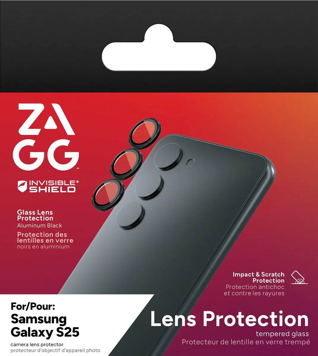 ZAGG InvisibleShield Premium GL CameraRings Galaxy S25 - afbeelding 5 van 5