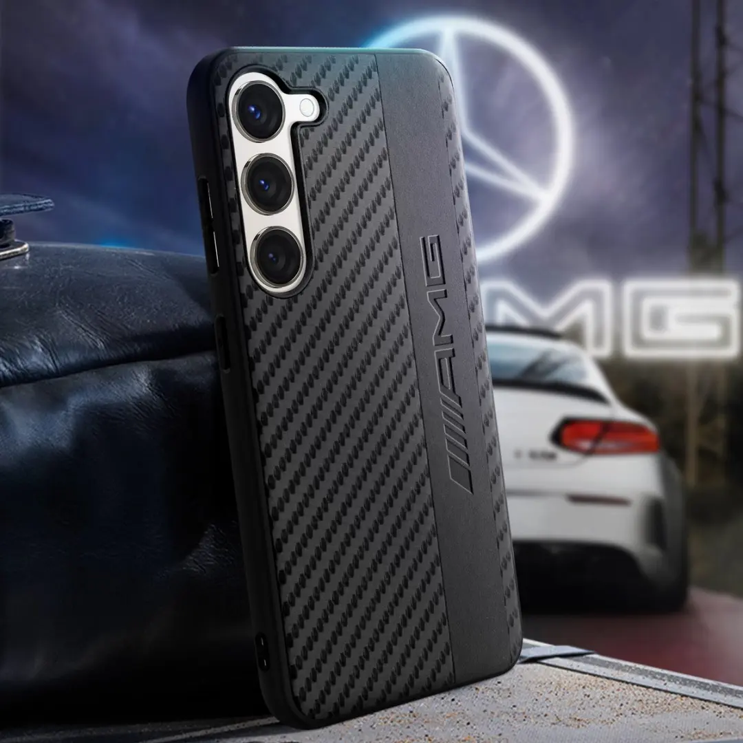 Mercedes-Benz AMG Carbon Back Cover Galaxy S23 - Zwart - afbeelding 6 van 6