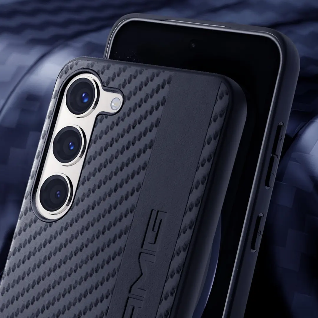 Mercedes AMG Hoesje Carbon - Galaxy S23 Plus - Zwart - afbeelding 6 van 6