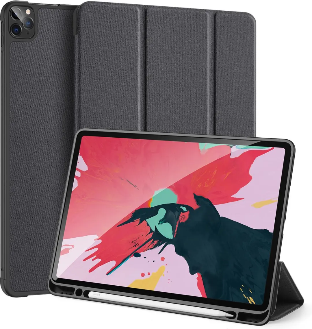 DUX DUCIS Smart Tri-Fold kunstleer hoes voor iPad Pro 12.9 (2020)