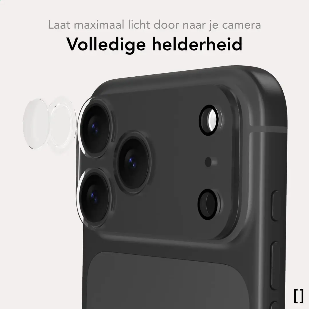 NEKIT Prism Cameralensbeschermer iPhone 18 Pro - Transparant - afbeelding 6 van 6
